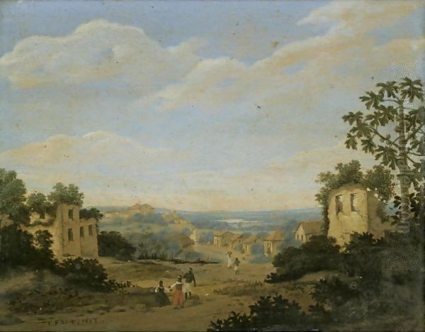 Landscape In Brazil Oil Painting by Frans Jansz. Post