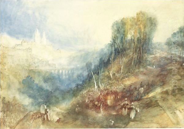 Lausanne From The West Oil Painting by Joseph Mallord William Turner