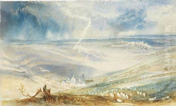 The Field Of Waterloo, From The Picton Tree Oil Painting by Joseph Mallord William Turner