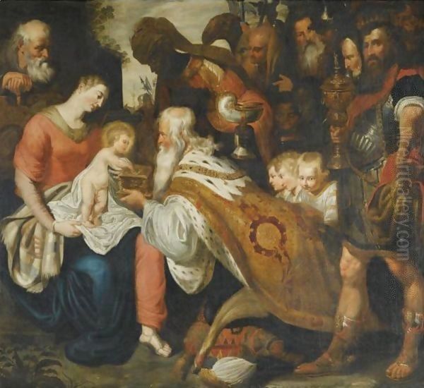 The Adoration Of The Magi 2 Oil Painting by Peter Paul Rubens