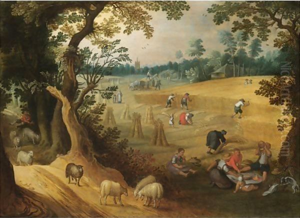 An Allegory Of Summer Oil Painting by Abel Grimmer