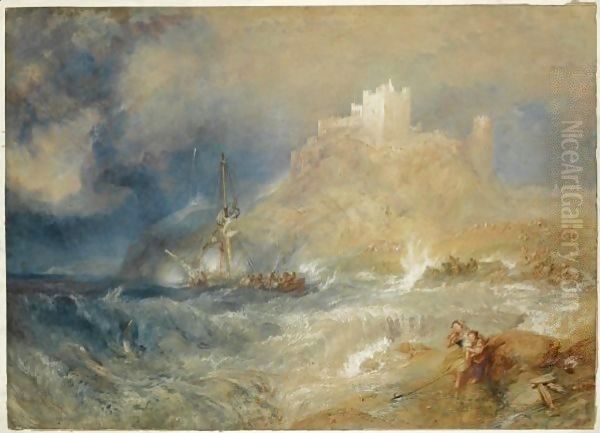 Bamborough Castle Oil Painting by Joseph Mallord William Turner