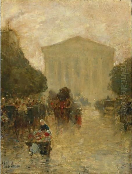 Twilight After Rain Oil Painting by Frederick Childe Hassam