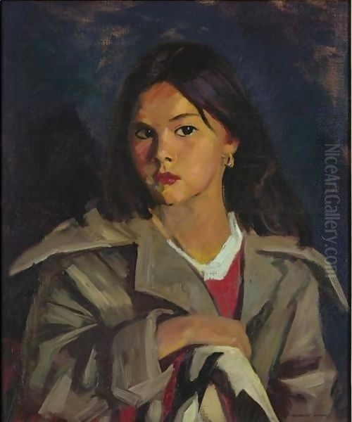 Berna Oil Painting by Robert Henri