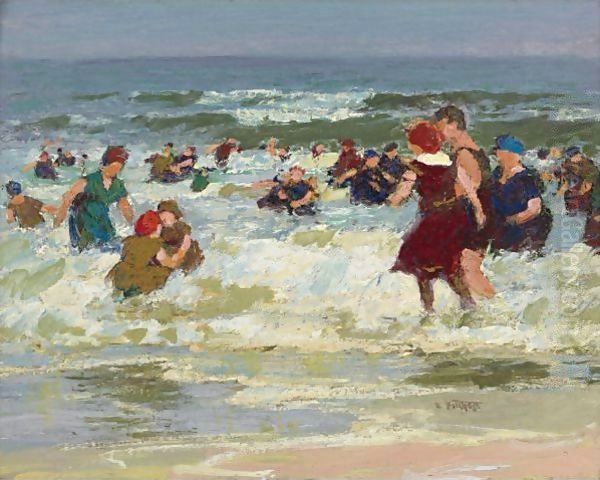 At The Beach 2 Oil Painting by Edward Henry Potthast