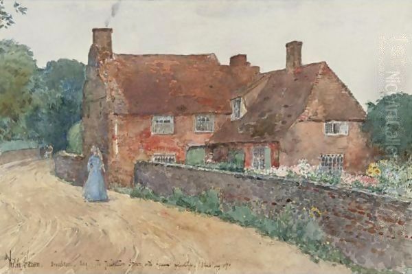 Broadstairs Cottage Oil Painting by Frederick Childe Hassam