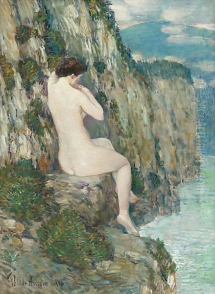 Nude Isle Of Shoals Oil Painting by Frederick Childe Hassam