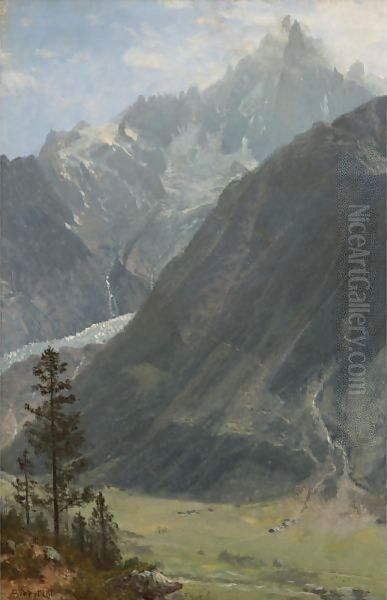 Mountain Landscape 2 Oil Painting by Albert Bierstadt