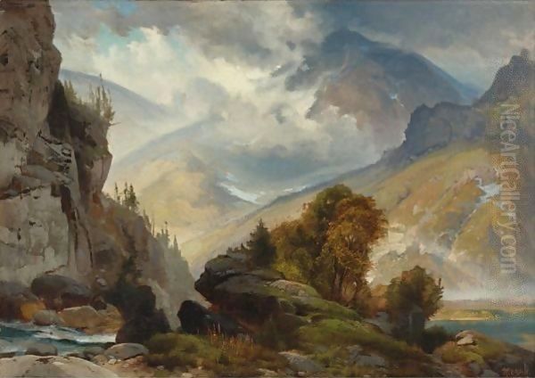 The White Mountains Oil Painting by Thomas Moran