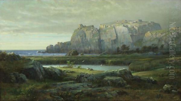 Blue Waters Oil Painting by William Trost Richards