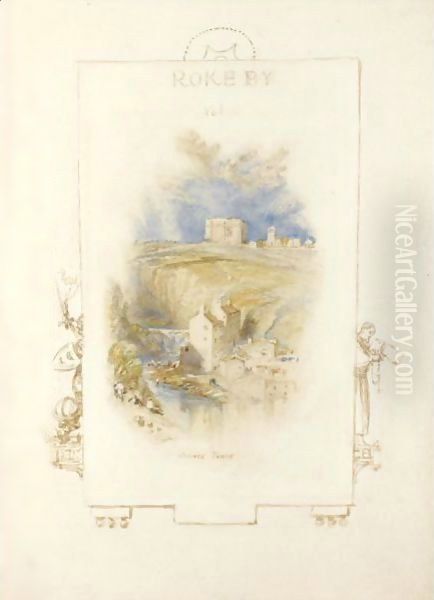 Bowes Tower, Yorkshire Oil Painting by Joseph Mallord William Turner