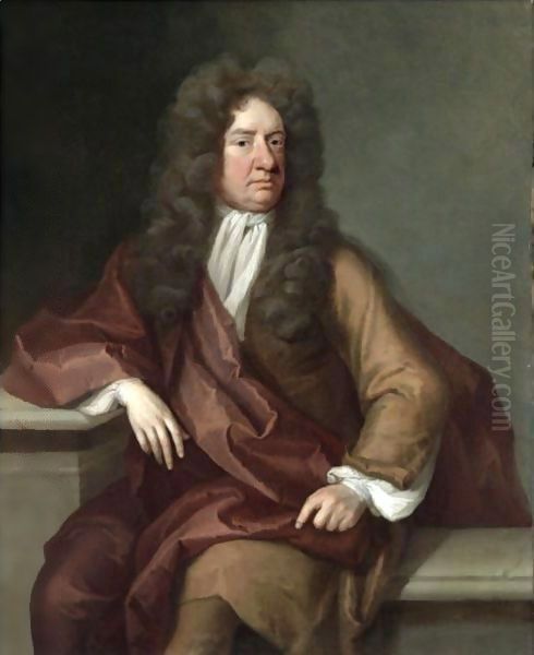 Portrait Of Sir Thomas Vernon (1654-1721) Oil Painting by Sir Godfrey Kneller