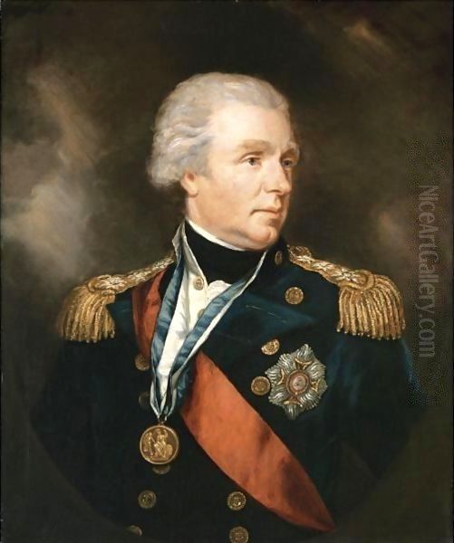 Portrait Of Admiral William Waldegrave, 1st Baron Radstock (1753-1825) Oil Painting by James Northcote