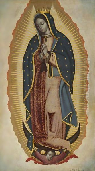 Virgen De Guadalupe Oil Painting by Antonio Rodriguez