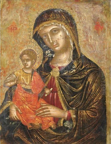 Madonna Col Bambino 6 Oil Painting by Italian School