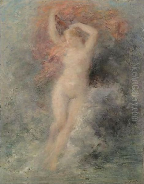 Venus S'Elevant Au Dessus De La Mer Oil Painting by Ignace Henri Jean Fantin-Latour