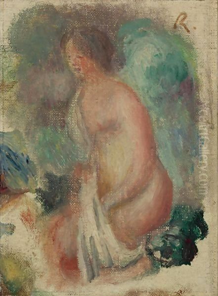 Baigneuse Oil Painting by Pierre Auguste Renoir