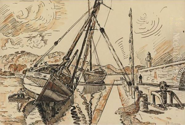 Saint Tropez 4 Oil Painting by Paul Signac