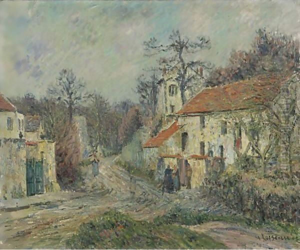 Paysage D'Hiver A Chaponval Oil Painting by Gustave Loiseau