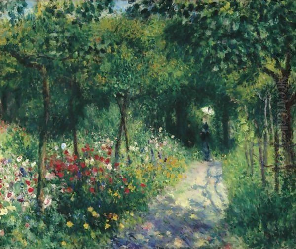 Femmes Dans Un Jardin 2 Oil Painting by Pierre Auguste Renoir