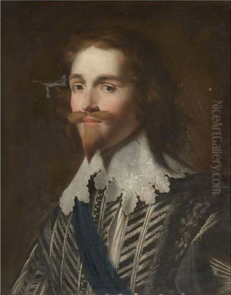 Portrait Of George Villiers, First Duke Of Buckingham (1592-1628) Oil Painting by Gerrit Van Honthorst