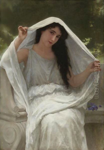 Le Voile Oil Painting by William-Adolphe Bouguereau