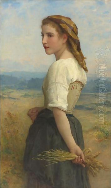 Glaneuse Oil Painting by William-Adolphe Bouguereau