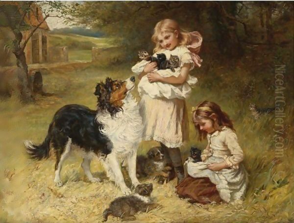 Rival Families Oil Painting by Frederick Morgan