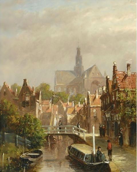 A View Of Haarlem In Summer Oil Painting by Pieter Gerard Vertin