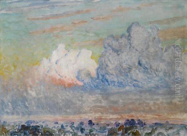 Torenwolken Oil Painting by Emile Claus