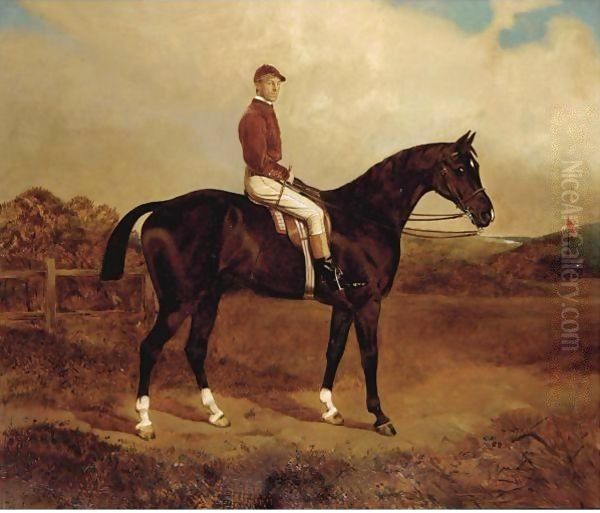 Tinder-Box With Captain Lummie Harford (Scots Guards) Up Oil Painting by William Osborne