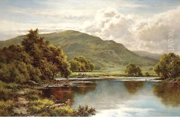 In The Lledr Valley, North Wales Oil Painting by Henry Hillier Parker