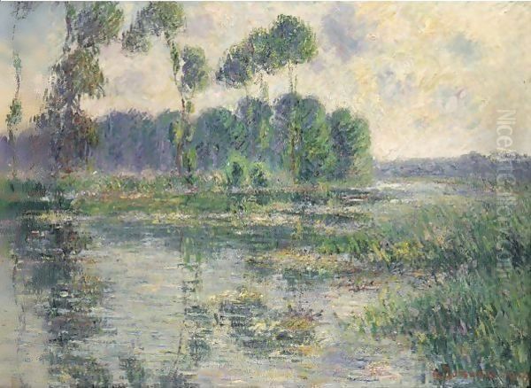 Bords De L'Eure, Saint-Cyr-Du-Vaudreuil Oil Painting by Gustave Loiseau