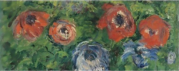 Anemones Oil Painting by Claude Oscar Monet