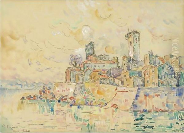 Antibes 3 Oil Painting by Paul Signac