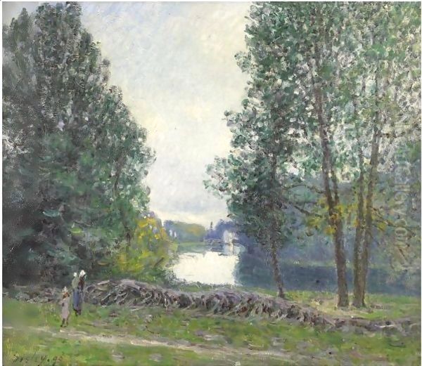 Bords Du Loing Oil Painting by Alfred Sisley