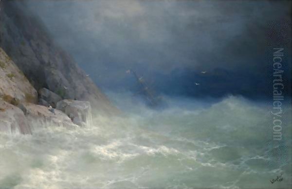 The Survivor 2 Oil Painting by Ivan Konstantinovich Aivazovsky