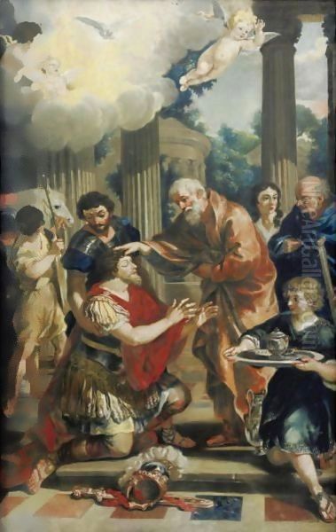 Saul Receiving Sight From Ananias Oil Painting by Sir Thomas Lawrence