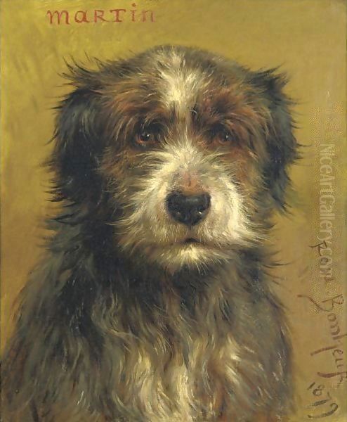 Martin, A Terrier Oil Painting by Rosa Bonheur