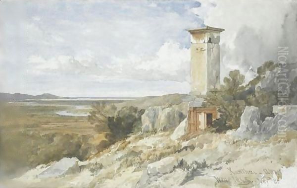 Tombs At Xanthus, Lycia Oil Painting by William James Muller