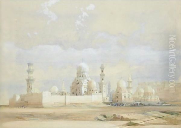 Tombs Of The Mamelukes, Cairo Oil Painting by David Roberts