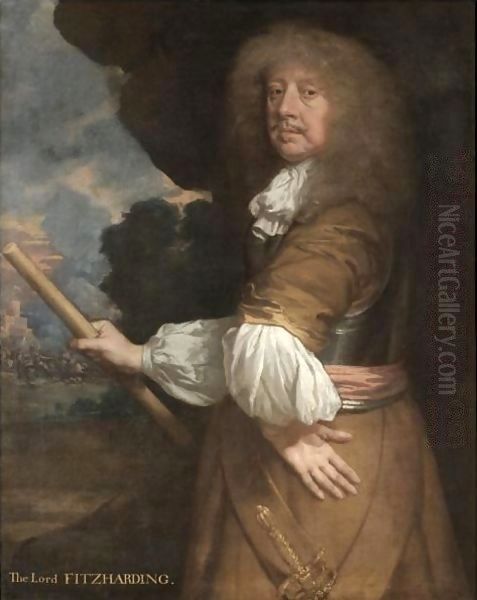 Portrait Of Charles Berkeley, Baron Berkeley Of Rathdowne Oil Painting by Sir Peter Lely