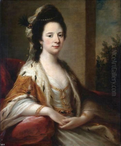 Portrait Of Mary Middleton, Mrs Ralph Clavering Oil Painting by Angelica Kauffmann