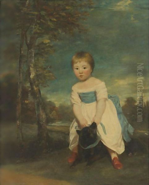 Portrait Of Master William Cavendish (1783-1812) Oil Painting by Sir Joshua Reynolds