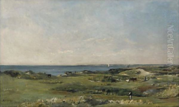 Bord De Mer Oil Painting by Karl Pierre Daubigny