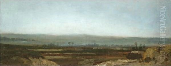 Paysage Panoramique Des Environs De Paris Oil Painting by Theodore Rousseau