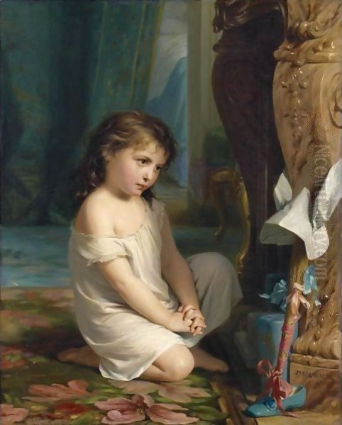 Eselsohren (Penitence) Oil Painting by Fritz Zuber-Buhler