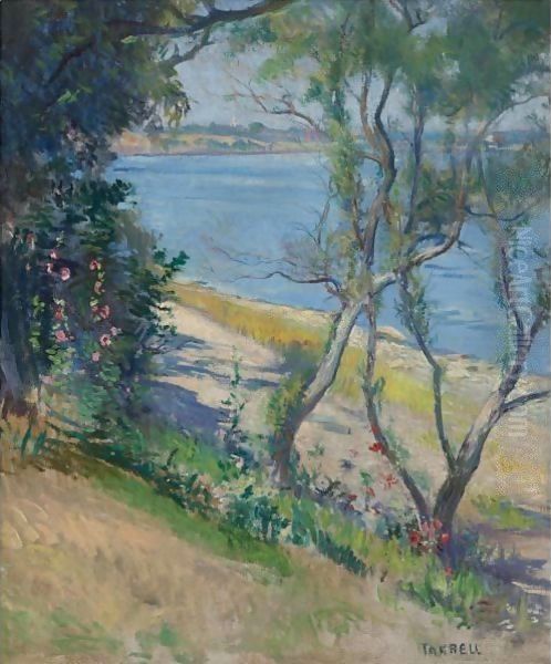 View Of The Piscataqua River, New Castle, New Hampshire Oil Painting by Edmund Charles Tarbell