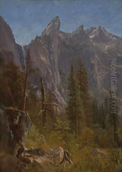 Lost Arrow, Yosemite Valley Oil Painting by Albert Bierstadt