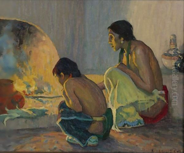 The Evening Meal Oil Painting by Eanger Irving Couse